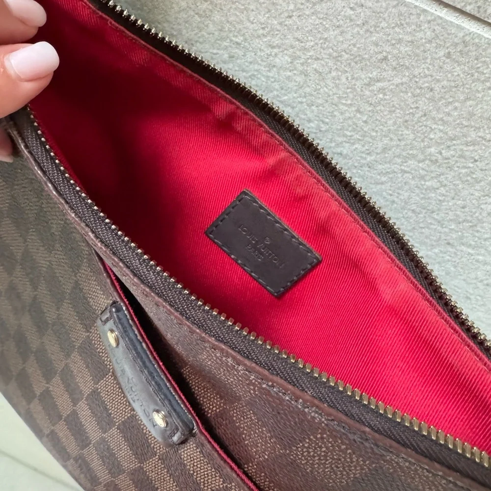 Louis Vuitton South Bank Damier Crossbody Shoulder Bag Ebene - Picture 13 of 16